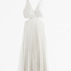 Abercrombie Giselle Pleated Cutout Dress NWT XS PETITE